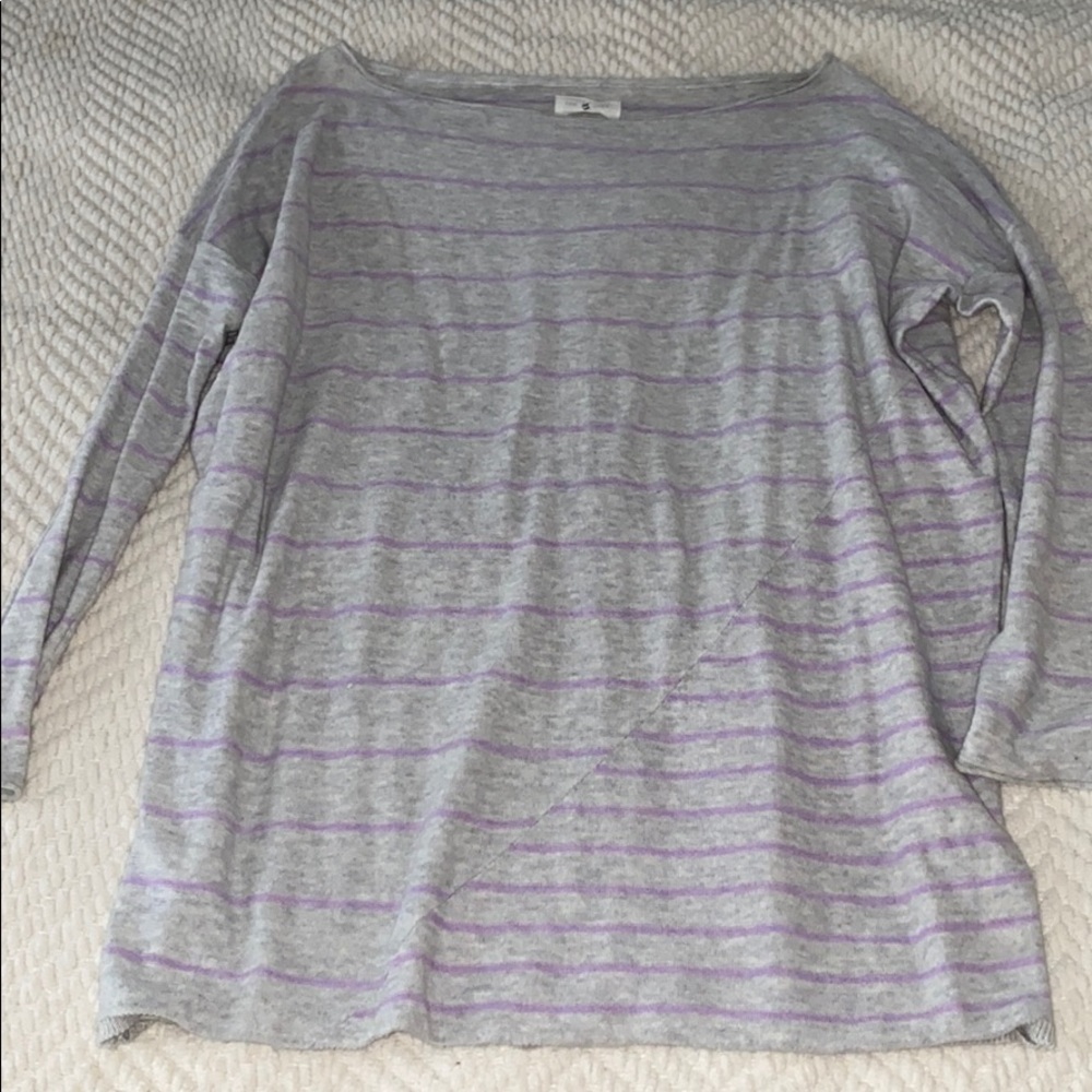 Lou & grey purple and grey lightweight sweater